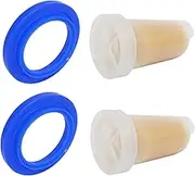2X EM69101 Anti Calcium Coffee Cartridge Filter Compatible with Sunbeam Espresso Cafe Series EM6900, EM6900R, EM6910, EM7000, EM7100, EM8000, PU6910, PU8000 with 2X EM69116 Brew Group Head Seal Gasket