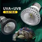UVA + UVB LED Reptile Light Turtle Basking Platform Full Spectrum Sun Lamp Heat