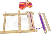 Educational Wooden Loom Toy for Boys and Girls Hand-knitting Machine Weaving Toy for Boys Girls Random