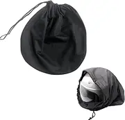 Laluky Helmet Bag, Motorcycle Helmet Bag with Drawstring, Helmet Backpack Universal Bag, 46 x 52 cm, Universal Carry Bag, Black Helmet Bag for Motorcycle Helmet, Bicycle Helmets (Size: 52 x 46 cm)