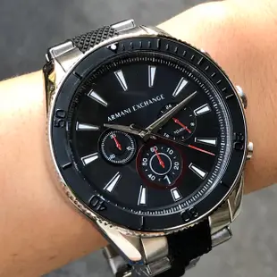 現貨 可自取 ARMANI EXCHANGE AX AX1813 亞曼尼 手錶 46mm 三眼 黑面盤 鋼錶帶 男錶女錶