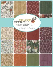 SLOW STROLL Moda 4 MINI charm packs quilt Fabric Fall acorns Fancy That 45540MC