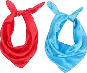 [Yardenfun] 2pcs Solid Neck Scarves for Ladies Women Girls Fashionable Soft Scarves