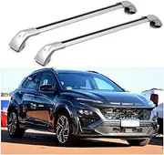 TINIANHHCT Cross Bars Lockable Fits for Hyundai Kona OS 2018-2023 with Flush Side Rails Roof Rack Cargo Luggage Carrier, Silver