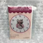 Owl Clock 77815 Fairway Needlecraft Co Embroidery Stamped Clock Face Craft Art