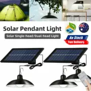 Hanging Solar Power Outdoor GardenLED Lamp Yard Pendant Light W/ Remote Control