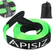 Heavy Duty Tow Strap 21,000 lbs – 2" x 20' Green Recovery Strap with Hook-and...