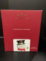 HALLMARK KEEPSAKE COUNTDOWN TO CHRISTMAS SNOWMAN TREE TOPPER MAGIC LIGHT-NEW