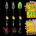 5Packs/Box Fly Butterfly Bait Fishing Lures Sequins Line Group Suit