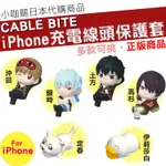 現貨 日本正版 CABLE BITE 銀魂 IPHONE 傳輸線 充電線 防斷保護套 防護套 伊莉莎白 定春 銀時 沖田