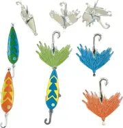 Eyelet Outlet Shape Brads 12/Pkg-Fishing Lure, 3 Pack
