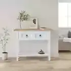 NNEVL Console Table Mexican Pine Corona Range White 90x34.5x73 cm