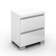 2 Drawers Bedside Tables Side Table Bedroom Home Furniture Nightstand Cabinet WT