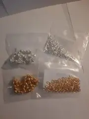 Magnetic Clasps 6mm Gold +Silver with Jump Rings JL55