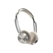 White Retro Wireless Noise Reduction Bluetooth Headset LowLatency HD Voice Call Compact Appearance
