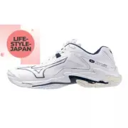 MIZUNO Wave Lightning Z8 V1GA2400 61 White/Navy Unisex Volleyball 2E Shoes