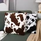 45CM Cow Pattern Pillowcase Plush Cushion Cover Living Room/Office