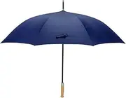 Large Umbrella with Solid Wood Handle Simple Portable Canopy Vented Umbrella Super Windproof and Waterproof Golf Umbrella