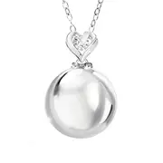 Genuine Diamond My Granddaughter My Heart My World Locket Pendant Necklace