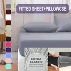 Ultra Soft Fitted Sheet Sets Pillowcase King Single/Double/Queen/King Bed Sheets