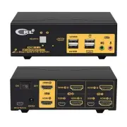 2 Port Dual Monitor KVM Switch CKL-922HUA-2