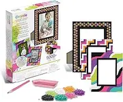 CRAYOLA Creations Crystalize It Photo Frame Set, Decorate and Create 3 Photo Frames, Crystal Gems, Indoor Art and Craft Activity, Great for Crafty Kids! Pink 04 2916