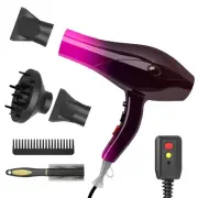 Ionic Hair Dryer,2400W Negative Ion Low Noise Hair Dryer Professional Fast Dr...