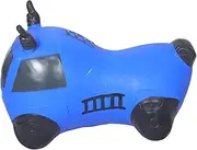 KICHOUSE Large Inflatable Bouncy Car Toy for Kids Vehicle Hopping Vehicle Outdoor Play Inflatable Car Safe and Sturdy Kids Coordination Skills Enhancer Blue