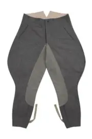 WW2 German Heer / Elite Officer Stone Grey Wool Riding Breeches