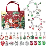 [Lamppdcor] Christmas Calendar Bracelet Advent Calendar Bracelet Girls DIY Christmas Advent Calendar 2023 24 Days Xmas Countdown Calendar Christmas Calendar Bracelet For Girls Style1