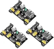 Ferwooh 3PCS 3.3V 5V Power Supply Module for MB102 MB-102 Solderless BreadBoard Prototype Breadboard DC 6.5-12V or USB Power Supply