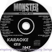 MALE POP MONSTER HITS #1047 KARAOKE CD+G Sugar Ray,Eminem,Backstreet Boys,Usher