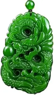 [PAYNAN] Jade Pendant Natural Jade Stone Dragon Pendant Necklace Chinese Jewelry Amulet Pendant