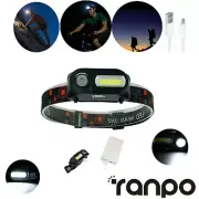 1X 3X 5X LED Headlamp Flashlight Rechargeable Headlight 6 Models USB Head Light