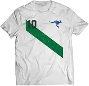 [X.Style] Vintage Australia Soccer Jersey Aussie 10 with Sash Shirt ds1436 T-Shirt
