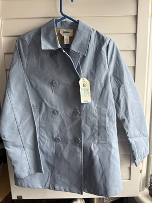 Light Blue Pea Coat Old Navy NWT