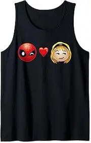 [Marvel] Spider-Man Loves Mary Jane Emoji Portrait Tank Top