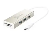 J5create JCH347 USB-C 3 port USB-A HUB with SD & Micro SD card reader