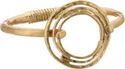 The Sak Womens Gold Orbit Spring Bangle Bracelet nwt #SAK95