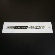 1x Silver SDrive 40i Chrome Plastic Badge Sticker Emblem Decal Turbo Vehicle SUV (for: MG)