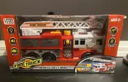 VEBO Motorized Fire Truck Lights & Sounds W/water Pump And Extendable Ladder
