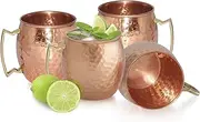 Aakrati STORE ® Handmade Pure Copper Hammered Moscow Mule Mug (4) by Aakrati
