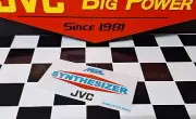 1 "SYNTHESIZER" Logo Door Decal STICKER for JVC RC-M80 Stereo Boombox