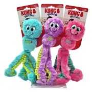 KONG Wubba Octopus (1) LARGE Squeaky Toss Fetch and Tug Dog Toy *Pick Color