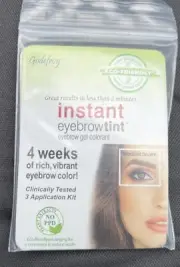 NEW Godefroy Instant Eyebrow 3 Application Kit MEDIUM BROWN