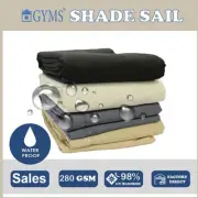 Premium Water Proof Grey Gray Sun Triangle Square Rectangle Heavy Duty Shades