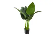 80cm Potted Faux Traveller Plam with 6 Leaves Artificial Flower Plant Dcor