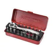 Astro Products 1/4HEX Mini Bit Ratchet Set 20 Pieces Japan New AP
