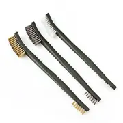 【Best Deals for Christmas】 3Pcs Mini Wire Brush Set Rust Paint Metal Cleaner Cl