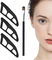Eyetour Your Glams Bestie, Eyetour Eyeshadow Tool, Quick Eye Makeup Assistant Set with 3 Eye Shadow Stencils & Makeup Brush, Blur or Deepen Eye Contour Template, Reusable Eyeshadow Guide, for Women